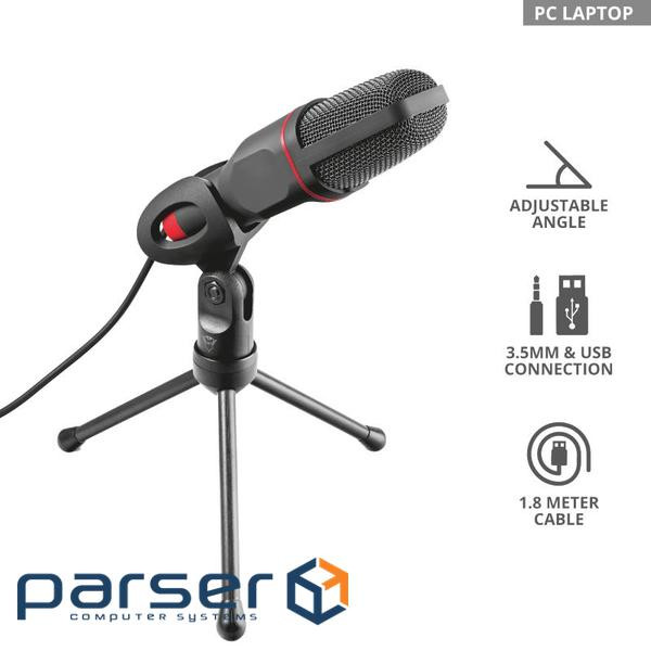 Мікрофон GXT212 Mico USB Microphone TRUST GXT212 Mico USB Microphone (23791)