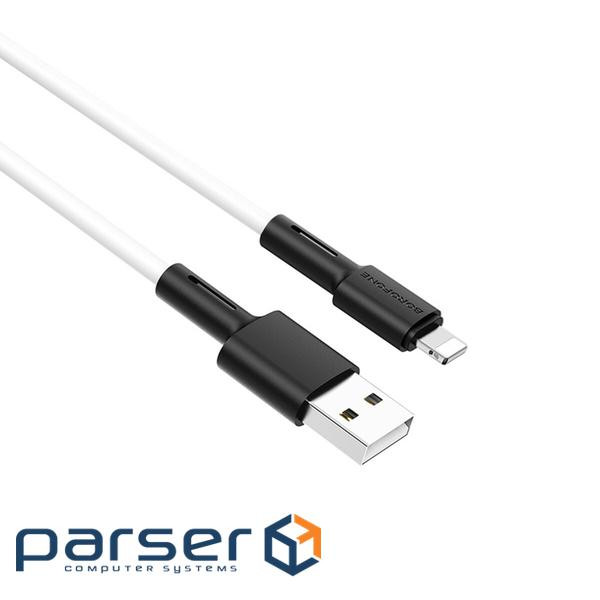 Кабель BOROFONE BX31 Soft silicone Lightning devices 1m. White (BX31LW)