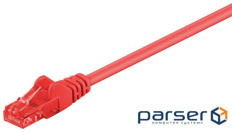 Патч-корд неекранований RJ45 UTP6 1.5m, patch AWG24 D=5.8mm Gold Protect, червоний (75.09.5595-10)