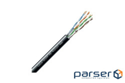 Кабель ЗЗКМ Cat.6U/UTP 4 х 2 х 23 AWG РЕ Зовнішній (7091011)