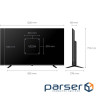 Телевізор 55", UHD, Google TV KIVI 55U800KB