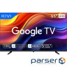 Телевізор 55", UHD, Google TV KIVI 55U800KB