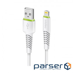 Date cable USB 2.0 AM to Lightning 2.0m CBFLEXL2 white Intaleo (1283126521416)