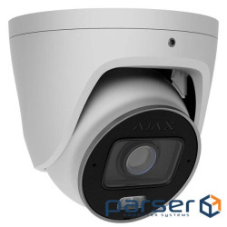 5 Mp IP варіофокальна відеокамера з гібридним підсвічуванням Ajax TurretCam HLVF (5 Mp) White (2.8-1