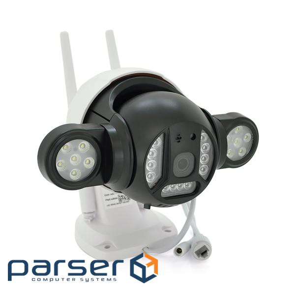 4 Мп Wi-Fi / LAN відеокамера вулична SD / карта PiPo PP-IPC25D4MP40 PTZ 2.8mm ICSee (YT26297) PiPo PP-IPC25D4MP40 PTZ 2.8mm ICSee (YT26297)