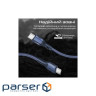 Дата кабель USB-C to USB-C 1.2m 60W PD FletchLink-CC blue Promate (fletchlink-cc.blue)