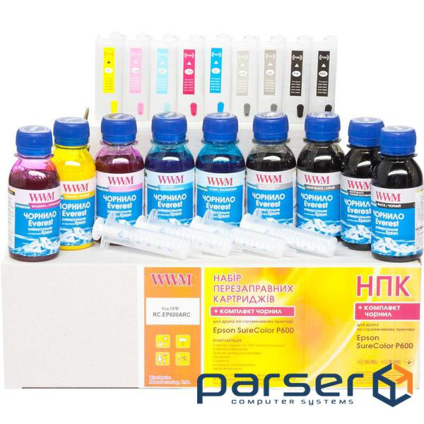 Комплект перезаправних картриджів WWM Epson SureColor SC-P600/P800 (RC.EP600ARC)