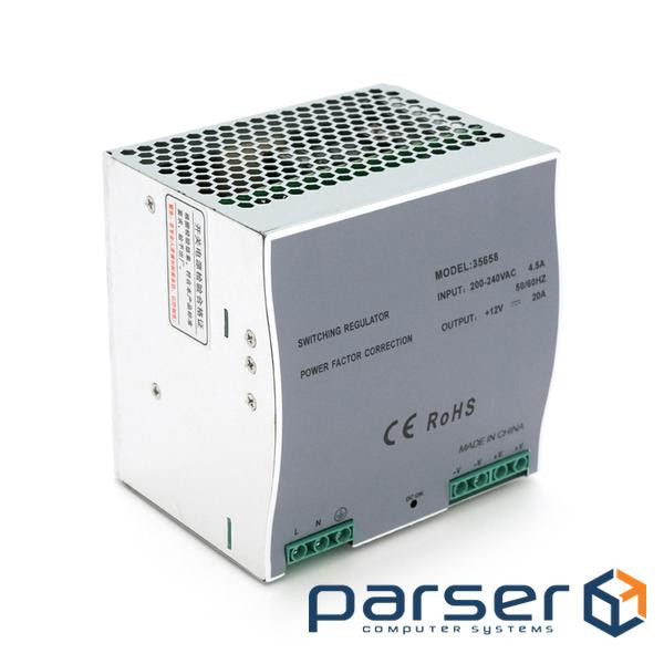 Джерело живлення Ritar RT-240-12 240Вт, 12В, 20А на Din-рейку 