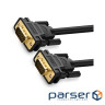 Кабель мультимедійний VGA M to VGA M 1.5m VG101 black Ugreen (11630)