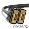 Кабель мультимедійний VGA M to VGA M 1.5m VG101 black Ugreen (11630)