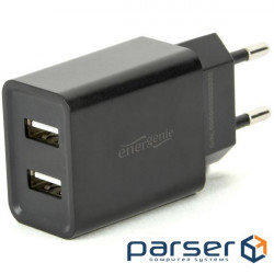 Зарядний пристрій EnerGenie USB 2.1A (EG-U2C2A-03-BK)