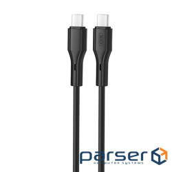 Кабель XO NBQ231B Rock Series USB Type-C - USB Type-C (M/M), 1 м, Black (NBQ231B-CC.black)
