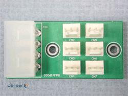 Плата з шістьма додатковими 3-контактними роз'ємами під вентилятори, 12В, 6А (EF2-026 (FANPWR6))