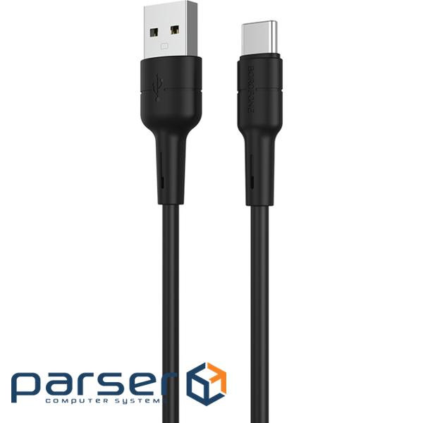 Кабель BOROFONE BX30 Silicone Charging Data Cable for USB-C 1м Black (BX30CB)