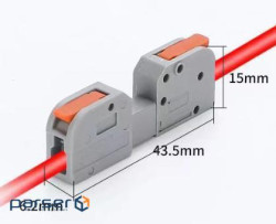 Клема роз&apos,ємна з натискними затискачами 1-провідна DF-2604D, 1-pin, 250V, 32A, 0 (DF-2604D / 1)