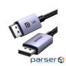 Кабель мультимедійний DisplayPort M to DisplayPort M 3.0m 16K DP118 black Ugreen (25862)