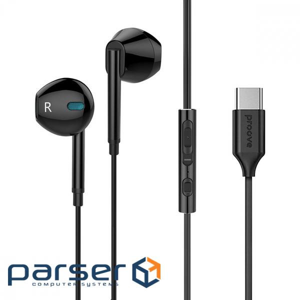 Навушники Proove Scape C3 (Type-C) black (WESC00002001)