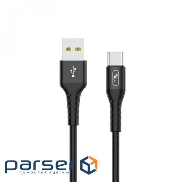 Кабель SkyDolphin S05T TPE Frost Line USB - USB Type-C (M/M), 1 м , Black (SDUSB-000551)