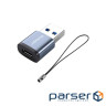 Перехідник USB 3.0 AM to USB-C F gray Essager (EZJCA-SRB0G)