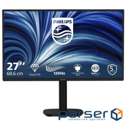 Монiтор TFT PHILIPS 27" 27B2N3500/00 IPS QHD 120Hz 350nit 2*HDMI DP Pivot MM Black