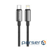 Дата кабель USB-C to Lightning 2.0m PD30W zinc alloy braided black ColorWay (CW-CBPDCL099-BK)