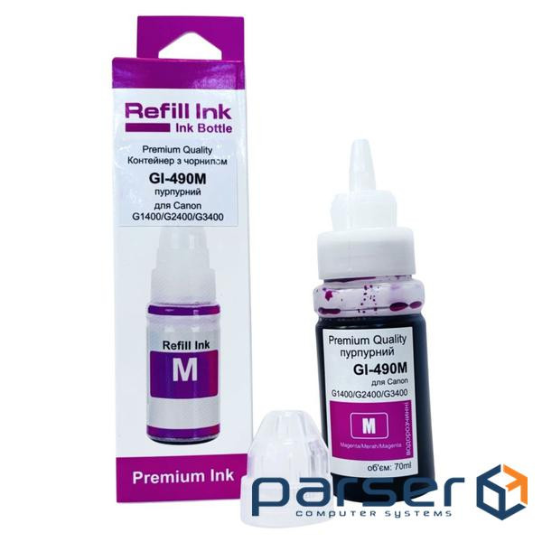 Чорнило Premium Quality Canon GI-490M 70мл Magenta (70264921)