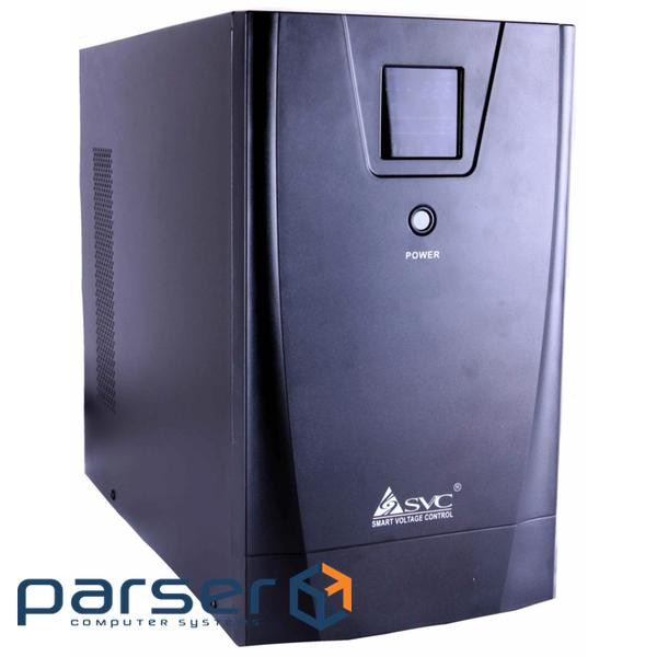 Джерело безперебійного живлення SVC RT-3KS-Li On-Line LiFePO4 , RM 3000ВА/3000Вт, 24x3.2V/10.8Ah, Si , 24x3.2V/10.8Ah, Si