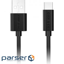 Дата кабель USB 2.0 AM to Type-C 2.0m 3A 18W PVC Choetech (AC0003)