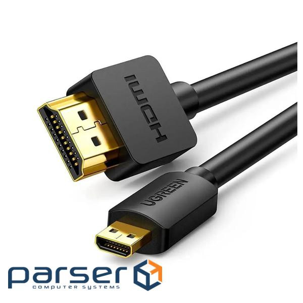 Кабель мультимедійний HDMI M to HDMI micro M 2.0m 4K black Ugreen (30103) (90402181)