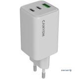 Зарядний пристрій Canyon CU65ACC GaN 65W 2xPD 1xQC EU White (CNS-CUW65ACC)