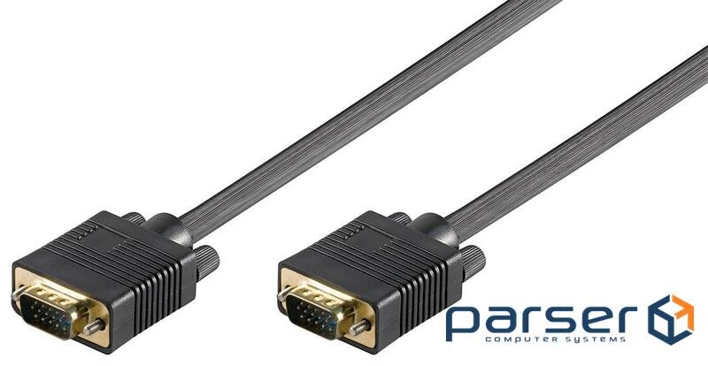 Кабель монітора-сигнальний Goobay VGA HD15 M/M 0.8m (75.09.3005-35)