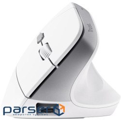 Вертикальна миша TRUST Bayo 2 Ergonomic Wireless White (25398)