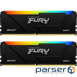 Модуль пам'яті DDR4 2x8GB/3600 Kingston Fury Beast RGB (KF436C17BB2AK2/16)