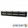 Патч-панель 19 48xRJ-45 UTP cat.5е, 2U, тип 110 Cablexpert (NPP-C548CM-001)