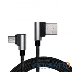 Date cable USB 2.0 AM to Micro 5P 1.0m Premium black REAL-EL (EL123500031)