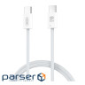 Дата кабель USB-C to USB-C 1.0m 60W white XO (NBQ273_C_White)