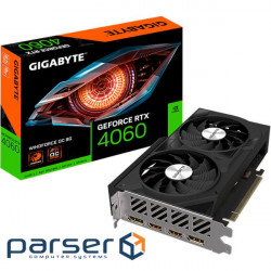 Видеокарта GIGABYTE GeForce RTX 4060 Windforce OC 8G (GV-N4060WF2OC-8GD)