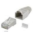 Network connector FreeEnd-RJ45 STP5e, connector+cap AWG24-26 Round, gray (75.06.8746-100)