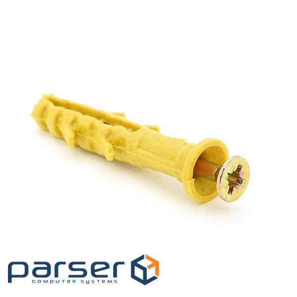 Дюбель швидкого монтажу 6х40 тай, з ударним шурупом 3,5х40 уп 100шт ціна за упаковку (YT21346) (YT21346)