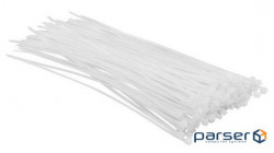 Top Tools tie white, 2.5x200 mm, plastic, 100 pcs . (44E952)