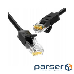Патч-корд 3м, U/UTP Cat 6 CCA Lan Cable NW102 Black Ugreen (20161)