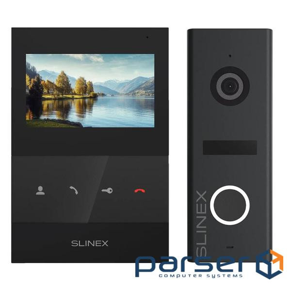 Комплект відеодомофона Slinex SQ-04 Black + ML-17HR Graphite