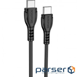Cable BOROFONE BX51 Triumph USB-C to USB-C 1m Black (BX51CCB)
