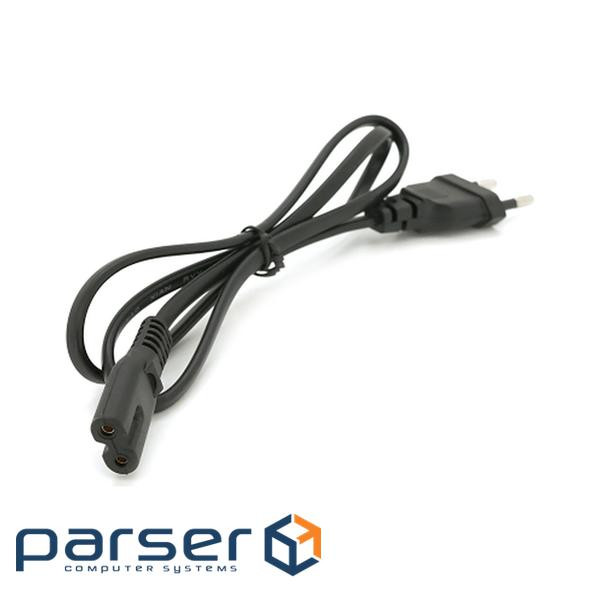 Кабель живлення C7 0.8m 0.5mm2 black Voltronic (PC-184CEE7/16-C7-CCA-1,0)