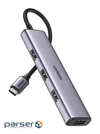 USB Hub Ugreen 4-port 1m USB 2.0 Passive , CM473 (20841)
