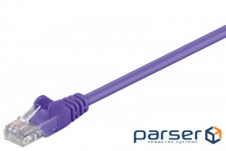 Патч-корд неекранований RJ45 UTP6 1.5m,patch AWG24 D=5.8mm Gold Protect,фіолетовий (75.09.5597-10) (75.09.5597-10)