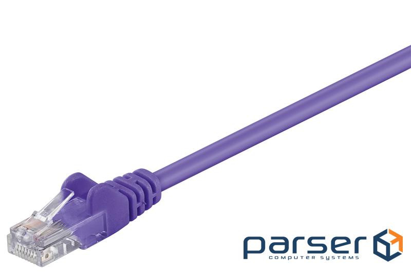 Патч-корд неекранований RJ45 UTP6 1.5m,patch AWG24 D=5.8mm Gold Protect,фіолетовий (75.09.5597-10) (75.09.5597-10)
