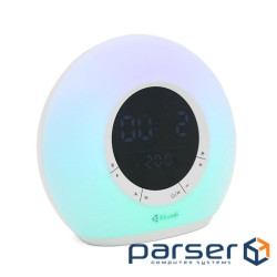 Колонка Kisonli Q6B Bluetooth 5.0, 1х 5W, 3600mAh, USB / TF / FM / BT / LED / Clock / RGB Light, DC: