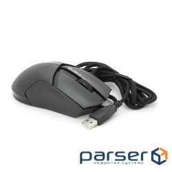 Миша провідна JEDEL GM1401, 7 кнопок, 1000 / 2000 / 3200 / 5600 / 7600 / 12400DPI, кабель 1,5 м. RGB