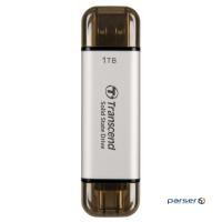 Портативний SSD TRANSCEND ESD310 1TB USB3.2 Gen2 Silver (TS1TESD310S)